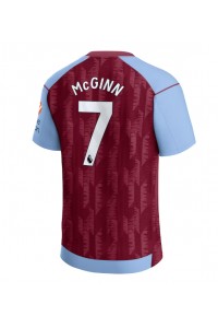 Aston Villa John McGinn #7 Jalkapallovaatteet Kotipaita 2023-24 Lyhythihainen